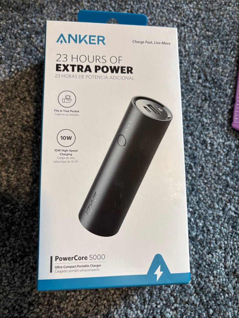 Anker PowerCore 5000 Portable Charger - Black